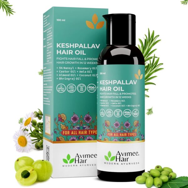 Avimee Herbal Keshpallav Hair Oil For Men & Women