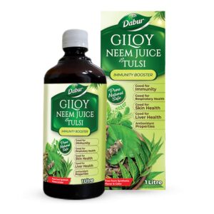 Dabur Giloy Neem Tulsi Juice - 1L | Benefit of 3-in-1 Immunity Boosters