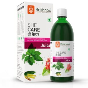 KRISHNA'S HERBAL & AYURVEDA She Care Juice 1000ml, Herbal Supplement for Hormonal Balance